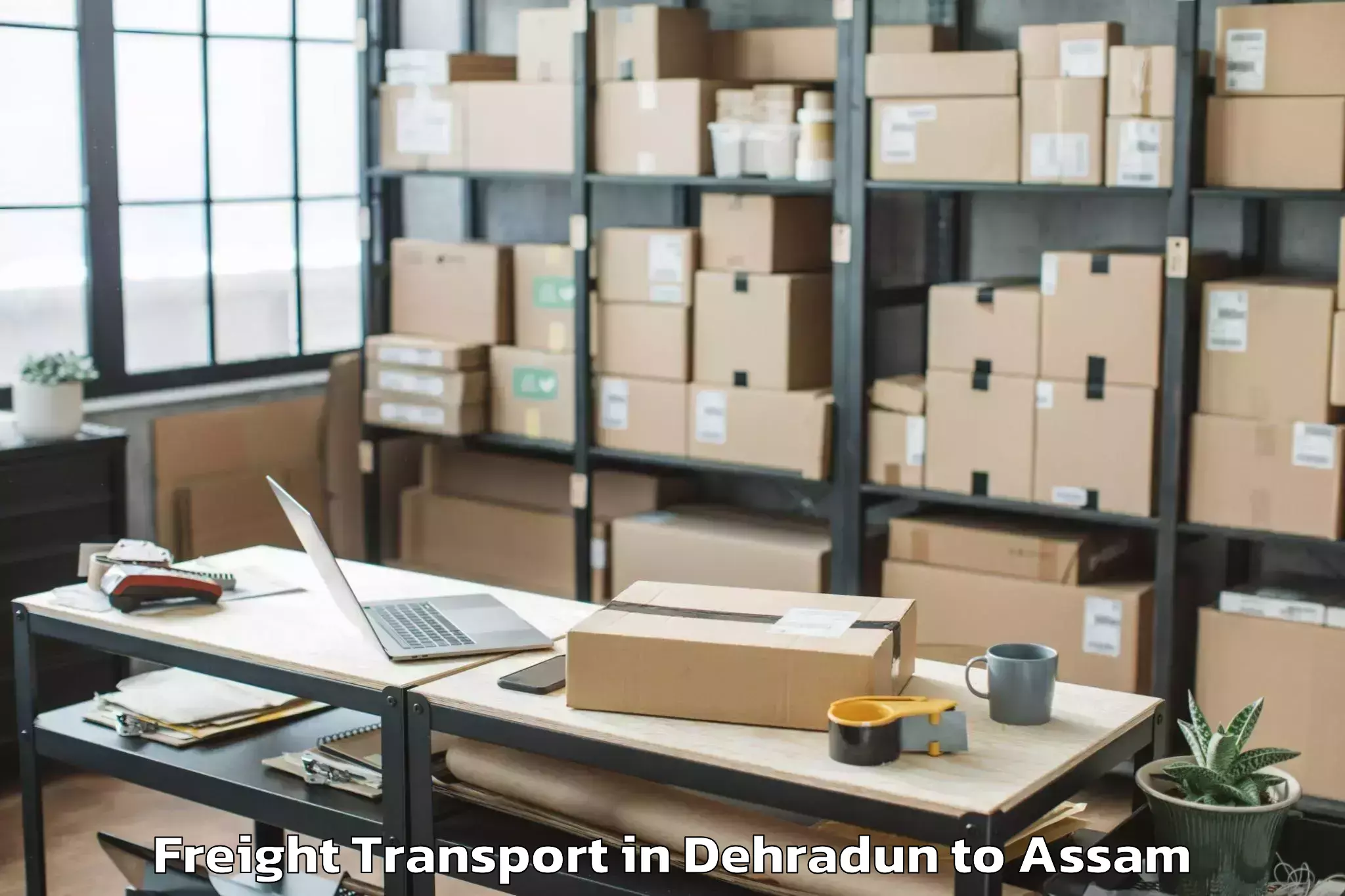 Quality Dehradun to Mikirbheta Freight Transport